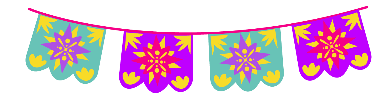 Ilustración guirnalda colores