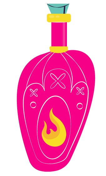 ilustracion botella roja 2